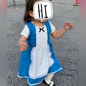 Alice in Wonderland small shop Alice dress + tights
